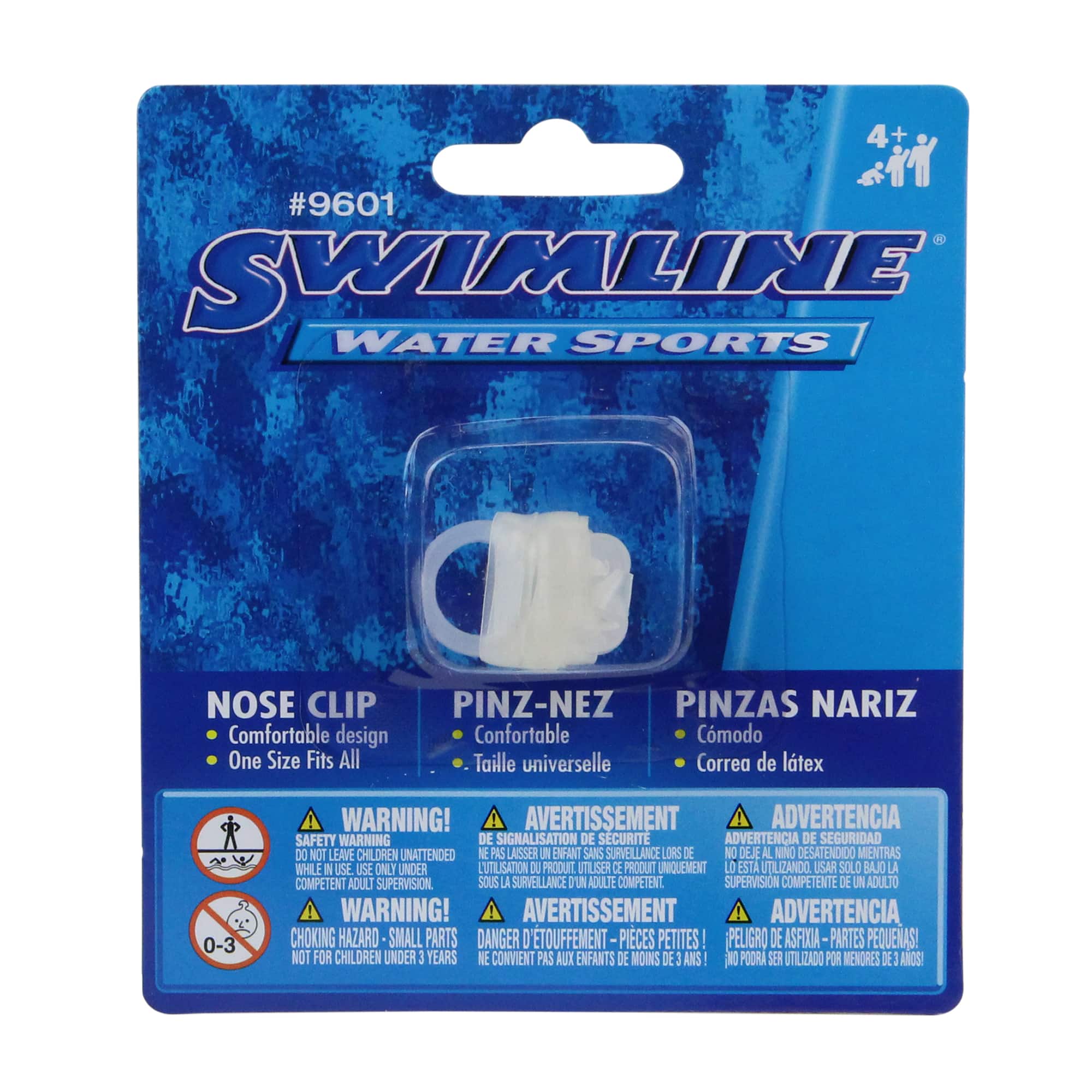 Swim Central Clear Nose Pinch Clip Water Swimming Pool Accessory